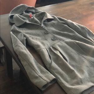 Grey pea coat
